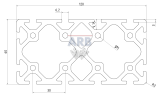Profil 6 120x60 natur (Zuschnittware) Profil 6 120x60 natur (Zuschnittware)