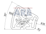 Profil 6 R30/60-30° natur (Zuschnittware) Profil 6 R30/60-30° natur (Zuschnittware)