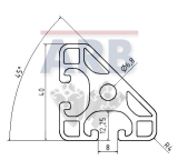 Profil 8 40x40-45° leicht natur (Stange 6m) Profil 8 40x40-45° leicht natur (Stange 6m)