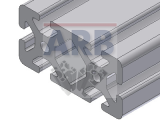 Profil 8 80x40 natur (Zuschnittware) Profil 8 80x40 natur (Zuschnittware)