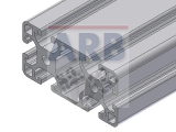 Profil 8 80x40 leicht schwarz (Zuschnittware) Profil 8 80x40 leicht schwarz (Zuschnittware)