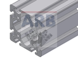 Profil 8 80x80  natur (Stange 3m) Profil 8 80x80  natur (Stange 3m)