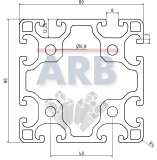 Profil 8 80x80 leicht natur (Zuschnittware) Profil 8 80x80 leicht natur (Zuschnittware)