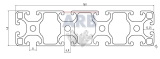 Profil 8 160x40 leicht natur (Stange 6m) Profil 8 160x40 leicht natur (Stange 6m)