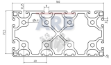 Profil 8 160x80 4N leicht  natur (Stange 6m) Profil 8 160x80 4N leicht  natur (Stange 6m)