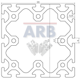 Profil 8 160x160 natur (Zuschnittware) Profil 8 160x160 natur (Zuschnittware)