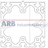 Profil 8 120x120 natur (Stange 6m) Profil 8 120x120 natur (Stange 6m)