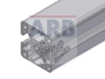 Profil 6 30x30 2N180° leicht  natur (Stange 6m)