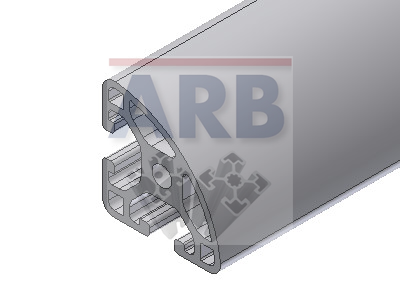 Profil 6 R30-90° leicht  natur (Zuschnittware)