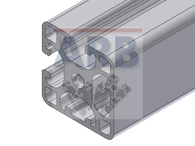 Profil 8 40x40 2N90 leicht schwarz (Stange 6m)