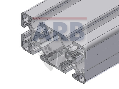 Profil 8 80x40 1N leicht natur (Stange 6m)