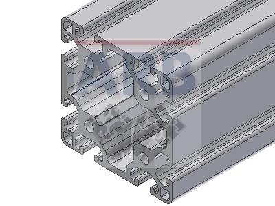 Profil 8 80x80 leicht natur (Stange 6m)