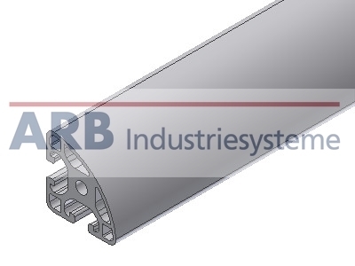 Profil 8 R40-90° leicht natur (Zuschnittware)