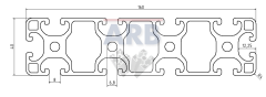 Profil 8 160x40 leicht natur (Stange 6m)