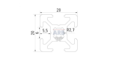 Strebenprofil 20x20