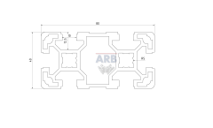 Strebenprofil 40x80L