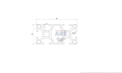 Strebenprofil 30x60