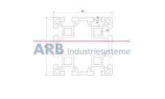 Strebenprofil 80X80L