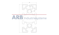 Strebenprofil 45x90