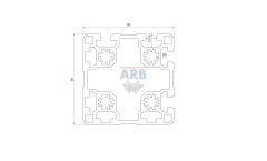 Strebenprofil 90x90 4NVS