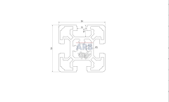 Strebenprofil 50x50l
