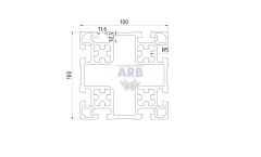 Strebenprofil 100x100L