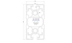 Strebenprofil 45X90 2N